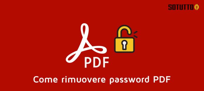 come rimuovere password pdf